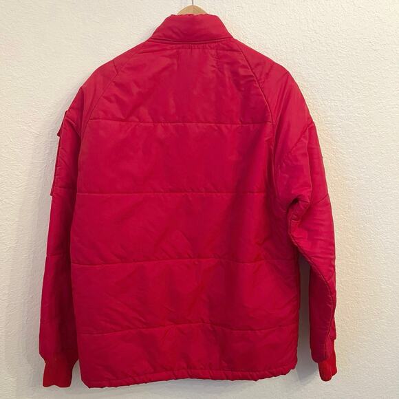 Vintage Harley Davidson AMF Puffer Coat Men M Red Owner Group Patch 70s USA Made - Picture 5 of 16